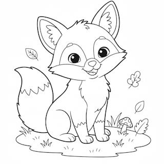 Fuchs Malvorlage für Kinder
