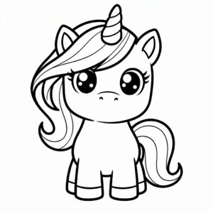 Aranyos unikornis kifestő