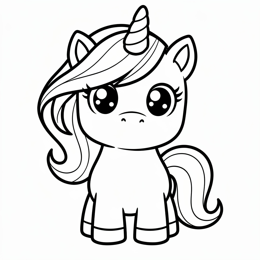 Aranyos unikornis kifestő ovisoknak