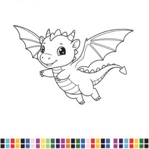 Mesebeli állat színezők