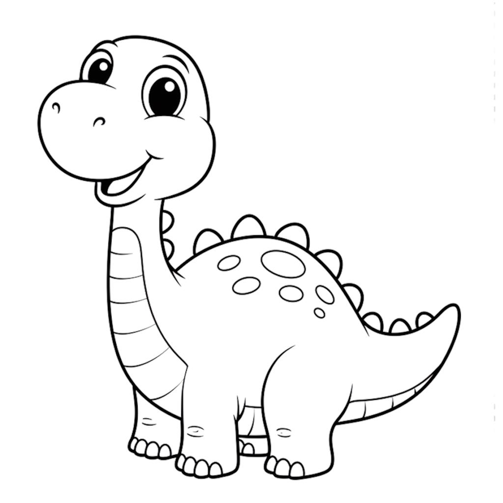 Ingyenes dínó színező – Mesebeli állatok kifestők ingyen