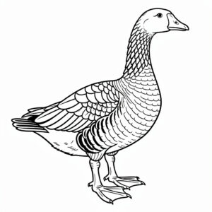 Élethű liba színező