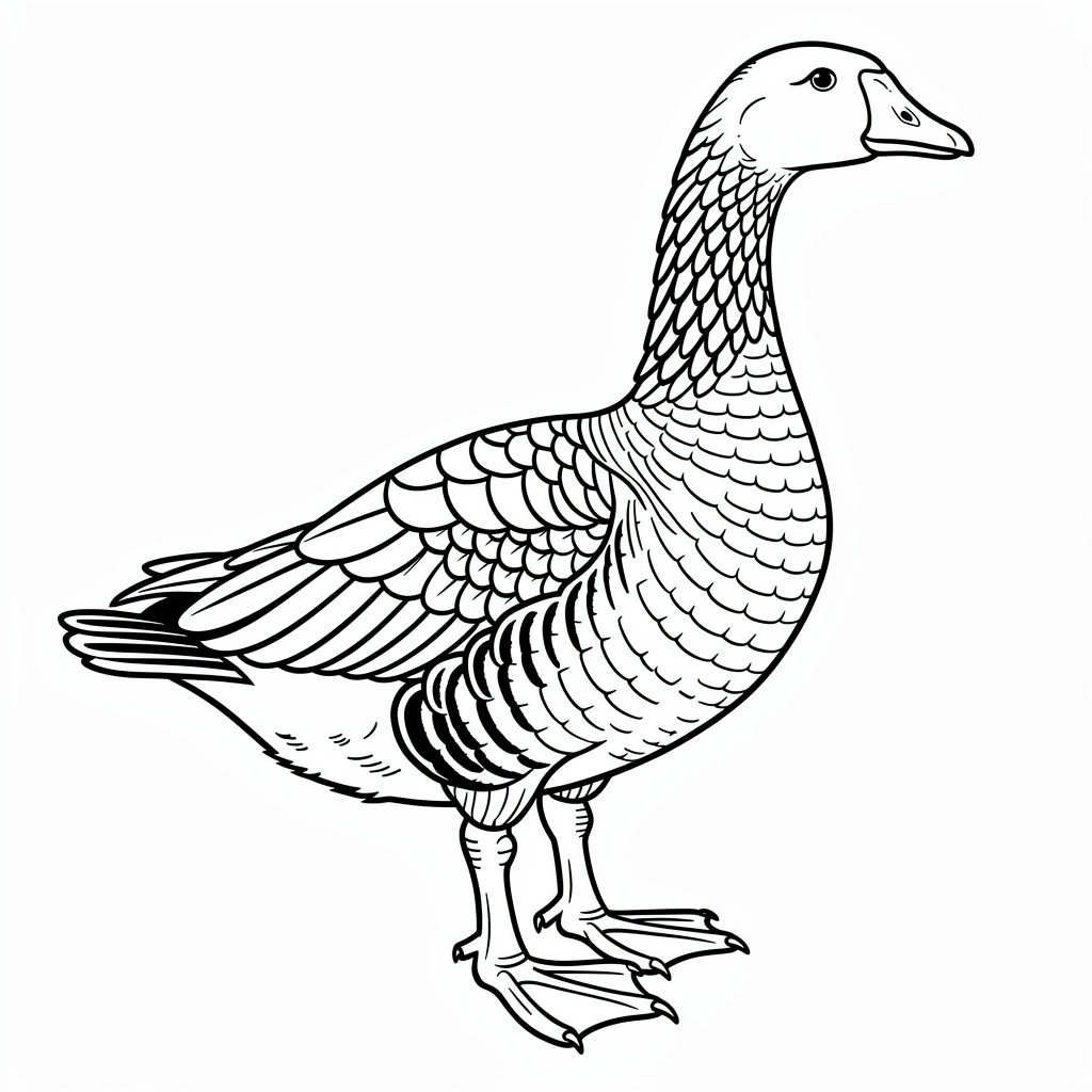 Élethű liba színező