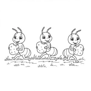 Hangya színező - Bogaras kifestők gyerekeknek