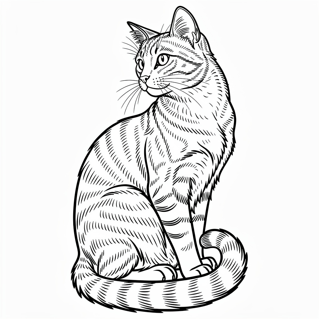 Részletes házimacska portré felnőtteknek