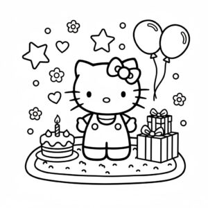 Hello Kitty színező gyerekeknek