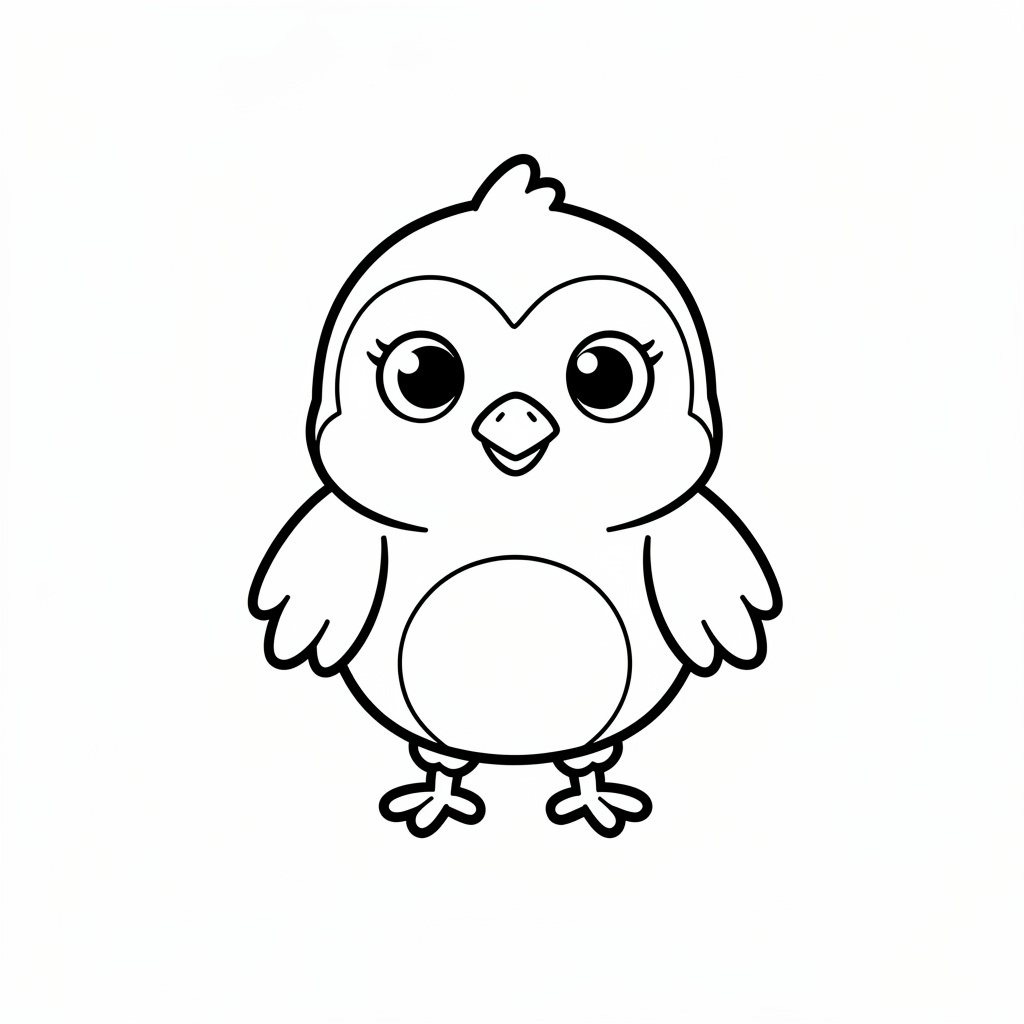 Kismadár színező gyerekeknek