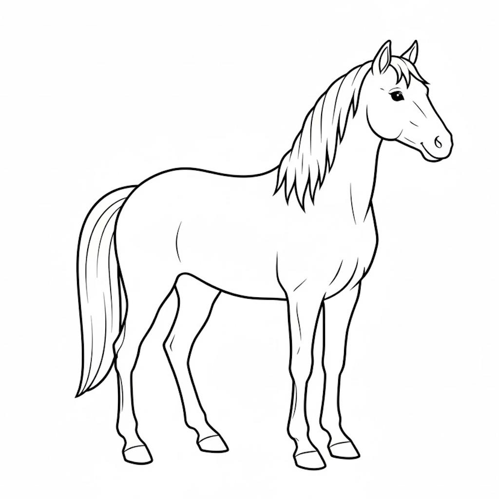 Nyomtatható lovas színező gyereknek ingyen