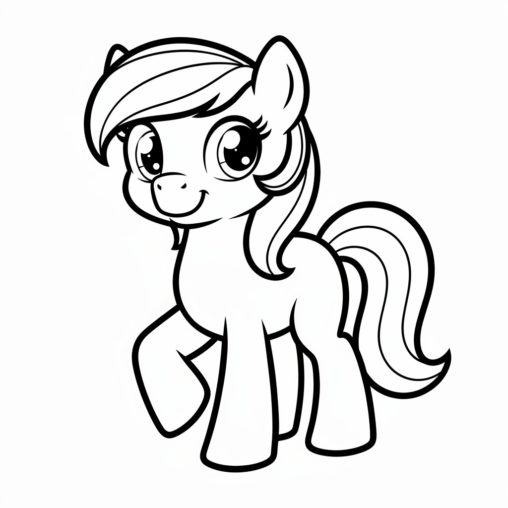 Póni kifestő kicsiknek