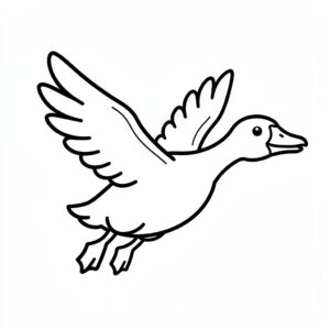 Repülő liba színező