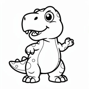 T-rex dínó kifestő