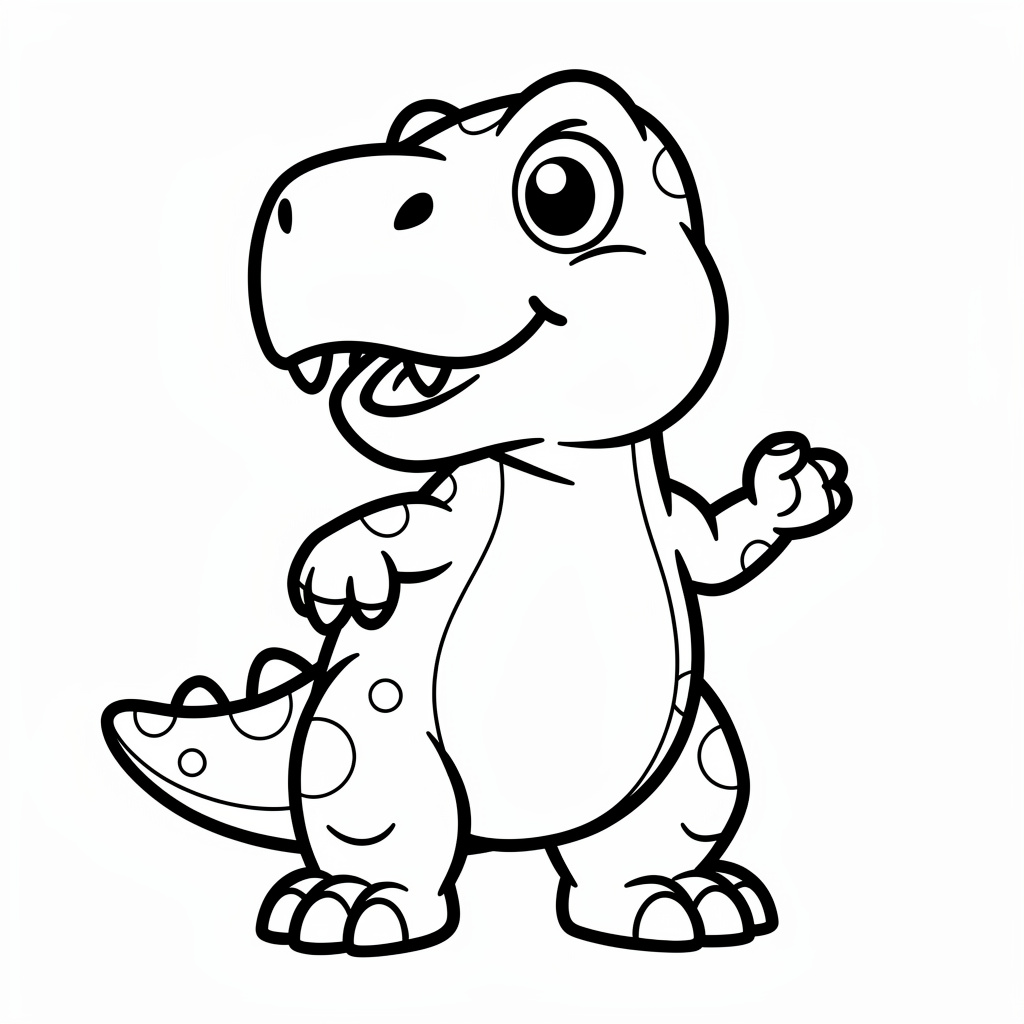 T-rex dínó kifestő ovisoknak