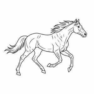 Vadon élő mustang kifestő