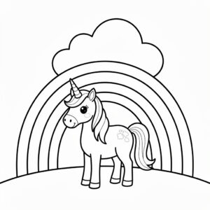 Bébi unikornis kifestő gyerekeknek