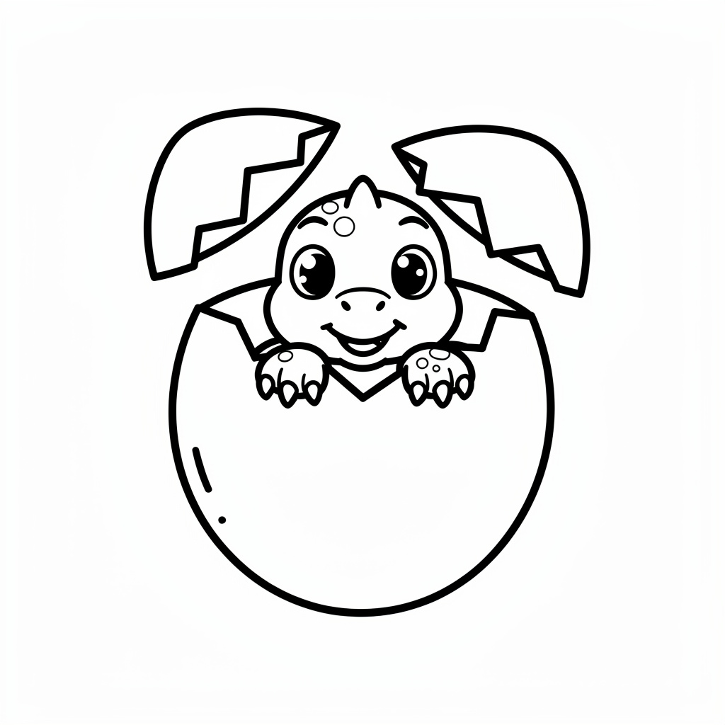 Dínó tojás kifestő kicsiknek