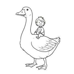 Márton liba rajz kicsiknek