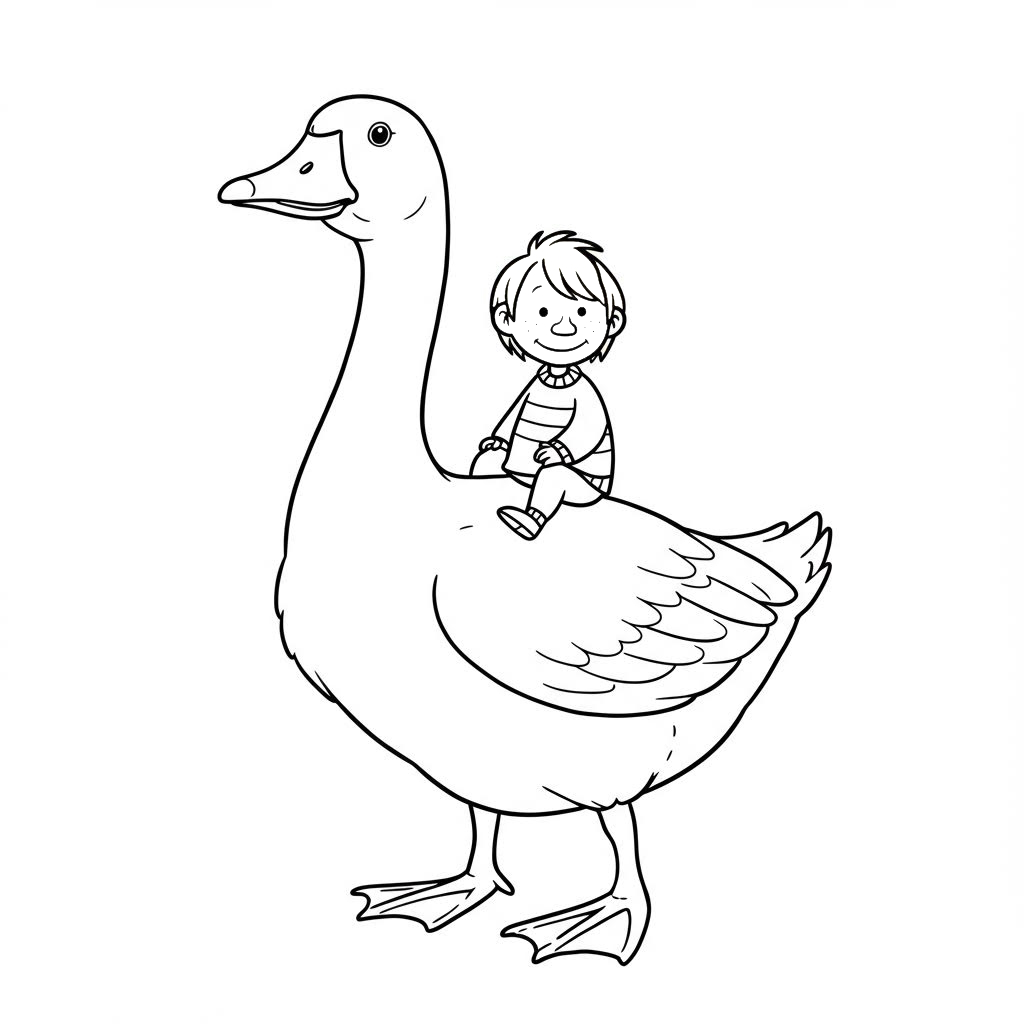 Márton liba rajz kicsiknek