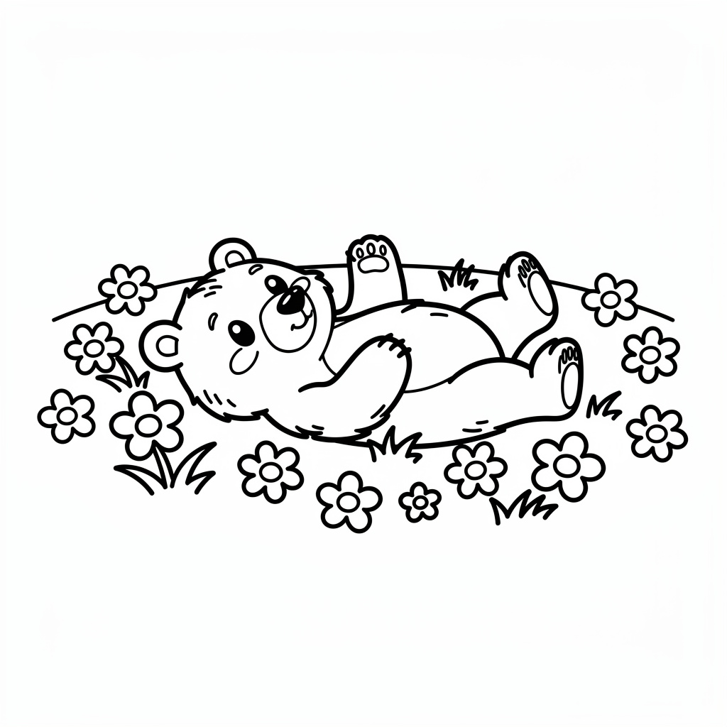 Nyomtatható macis színező gyerekeknek