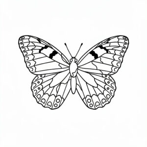 Pillangós rajz nyomtatható kis rókalepkével