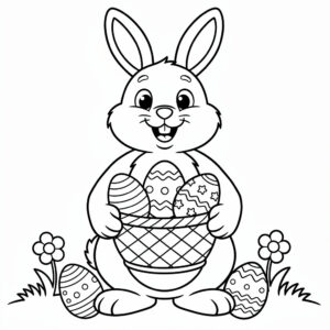 Húsvéti nyuszi színező