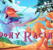 Izgalmas póni verseny almákért