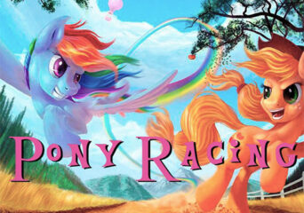 Izgalmas póni verseny almákért